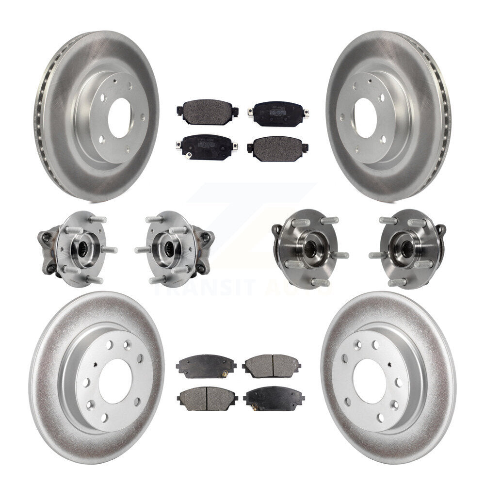 Kit de plaquettes de rotor de frein, roulement de moyeu avant et arrière (10 pièces) pour Mazda CX-3 AW 19-21