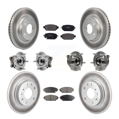 Kit de plaquettes de rotor de frein, roulement de moyeu avant et arrière (10 pièces) pour Mazda CX-3 AW 19-21