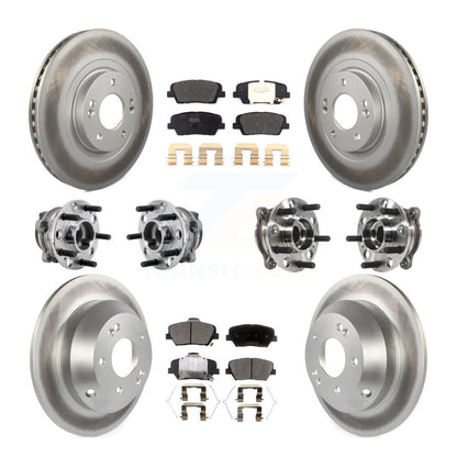 Kit de plaquettes de rotor de frein, roulement de moyeu avant et arrière (10 pièces) pour Kia Sorento FW 16-20