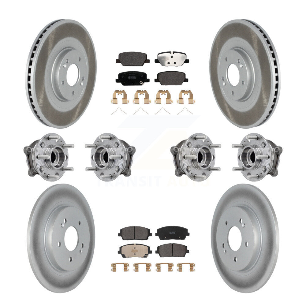 Kit de plaquettes de rotor de frein, roulement de moyeu avant et arrière (10 pièces) pour Hyundai Palisade Ki