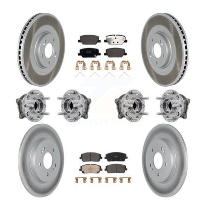 Kit de plaquettes de rotor de frein, roulement de moyeu avant et arrière (10 pièces) pour Hyundai Palisade Ki