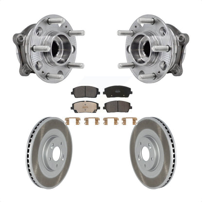 Kit de plaquettes de Rotor de frein enduites de roulement de moyeu avant, pour Hyundai palissade Kia Tellurid