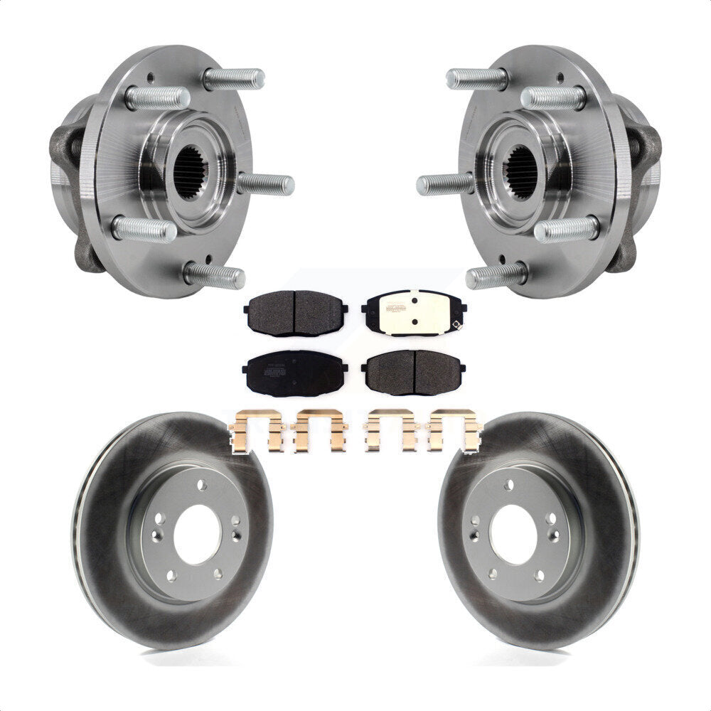 Kit de rotor et de plaquettes de frein revêtus de roulement de moyeu avant, pour Kia Soul, à aspiration naturelle
