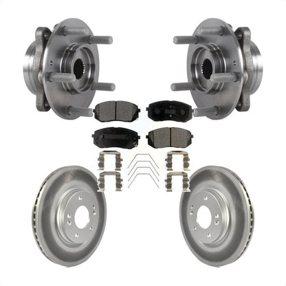 Kit de Rotor et plaquettes de frein revêtus de roulement de moyeu avant, pour Kia Hyundai Forte Elantra G