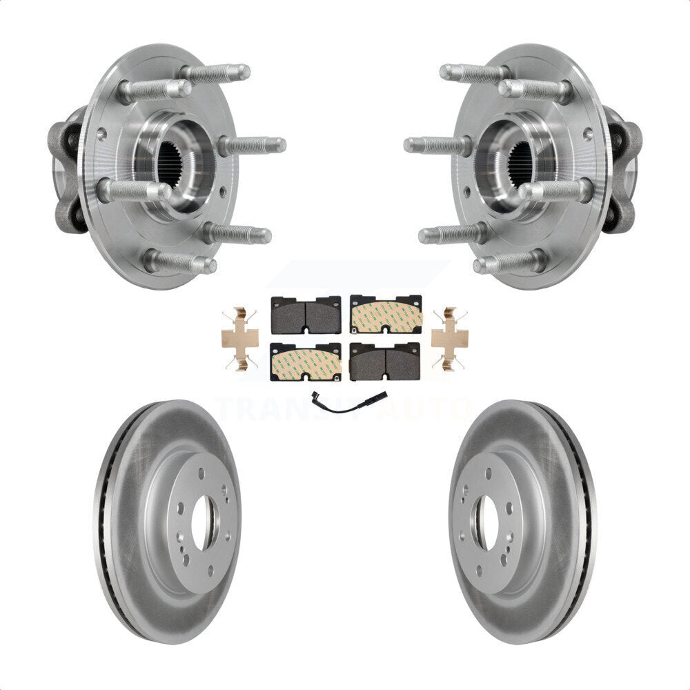 Kit de plaquettes de Rotor de frein enduit de roulement de moyeu avant, pour Chevrolet GMC Silverado 1500 X
