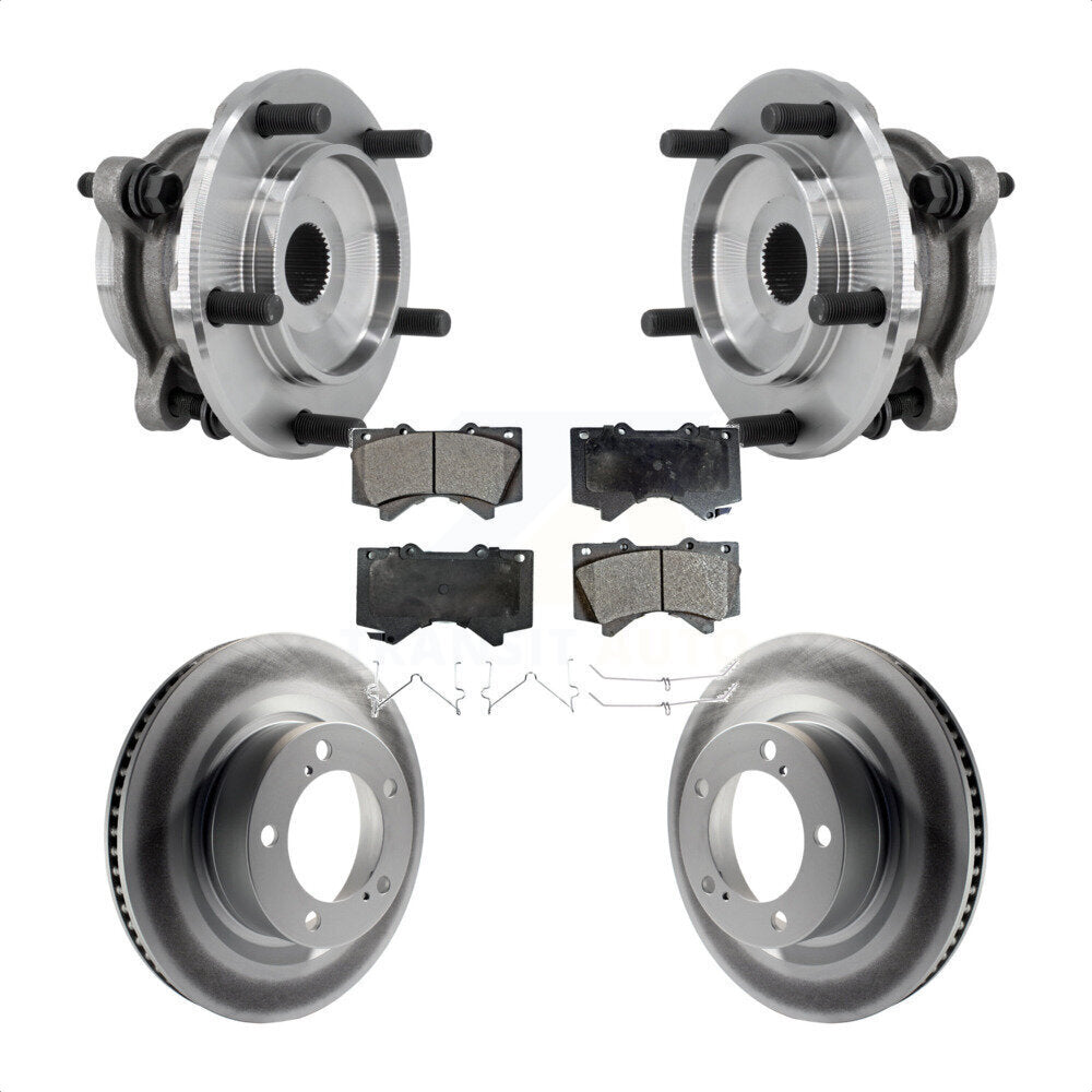 Kit de plaquettes de Rotor de frein à disque enduit de roulement de moyeu avant pour Toyota Tundra Sequoia 4W