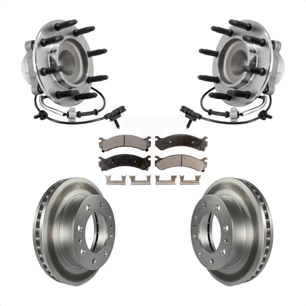 Kit de rotor de frein et de plaquettes avec roulement de moyeu avant pour Chevrolet Express 2018 250