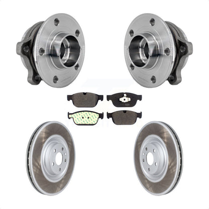 Kit de rotors et plaquettes de frein à disque enduits d'assemblage de roulement de moyeu avant pour Volvo XC90