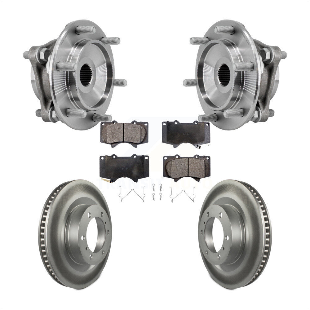 Kit de plaquettes de Rotor de frein à disque enduit de roulement de moyeu avant, pour Toyota 4Runner Lexus GX46