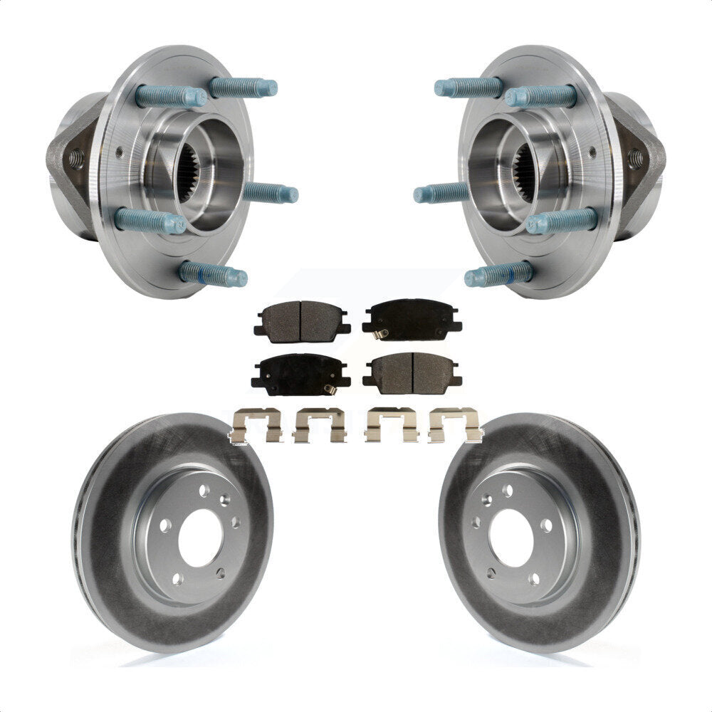 Kit de Rotor et de plaquettes de frein revêtus de roulement de moyeu avant, pour Chevrolet Equinox GMC Terrai