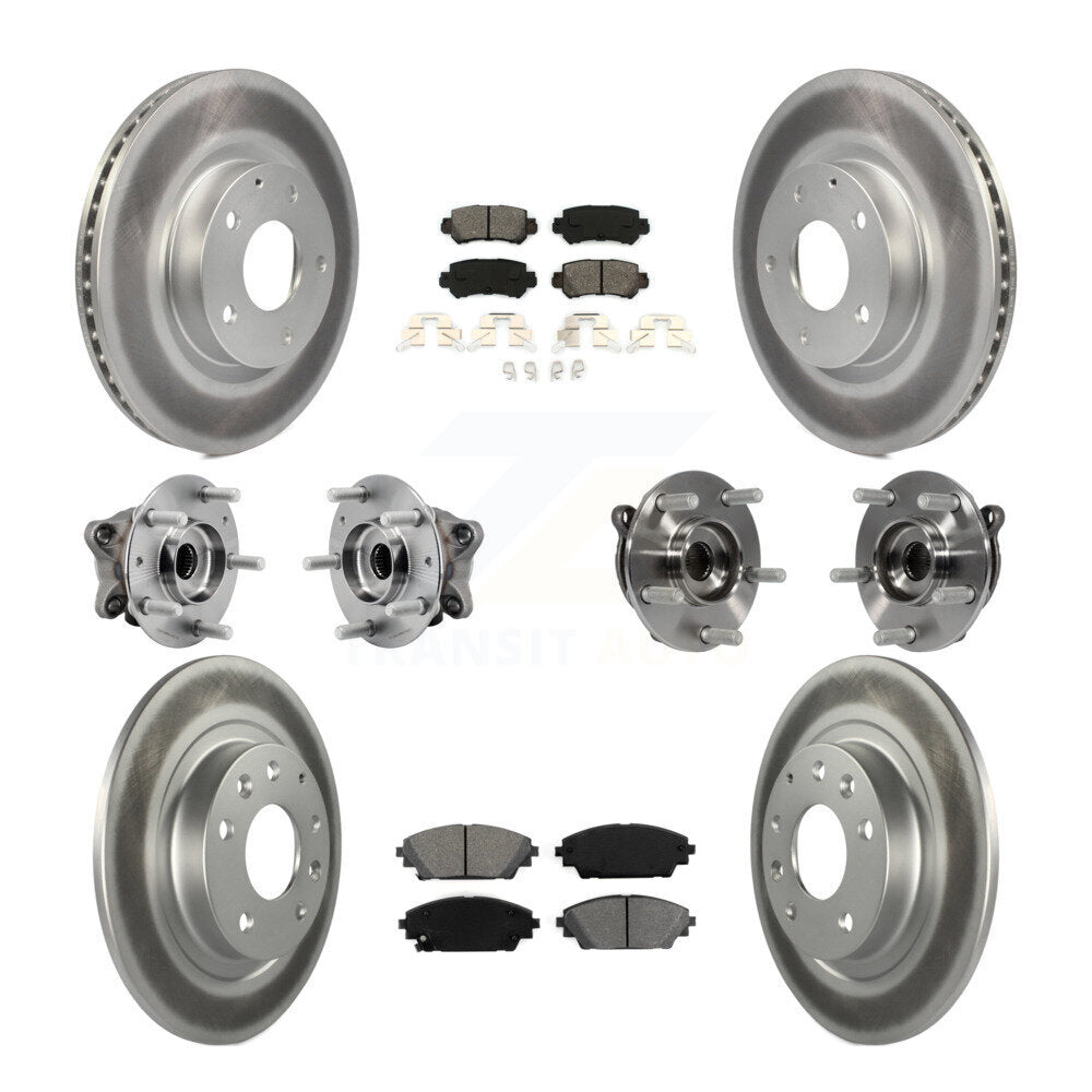 Kit de plaquettes de rotor de frein, roulement de moyeu avant et arrière (10 pièces) pour Mazda CX-3 AW 16-18