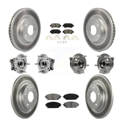 Kit de plaquettes de rotor de frein, roulement de moyeu avant et arrière (10 pièces) pour Mazda CX-3 AW 16-18