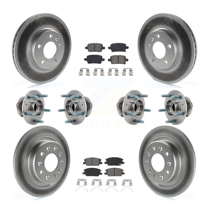 Kit de plaquettes de Rotor de frein, roulement de moyeu avant et arrière (10 pièces) pour Chevrolet Equinox GM