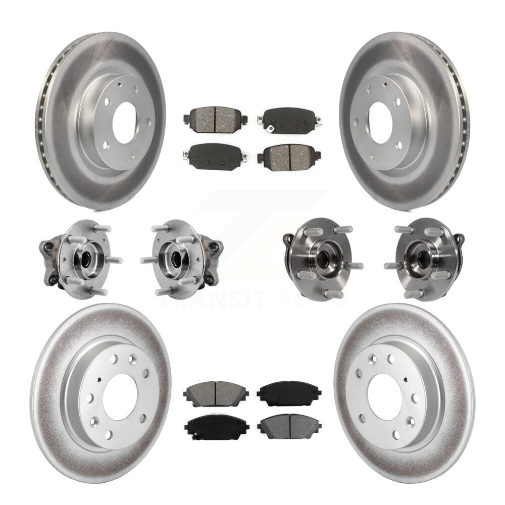 Kit de plaquettes de rotor de frein, roulement de moyeu avant et arrière (10 pièces) pour Mazda CX-3 AW 19-21