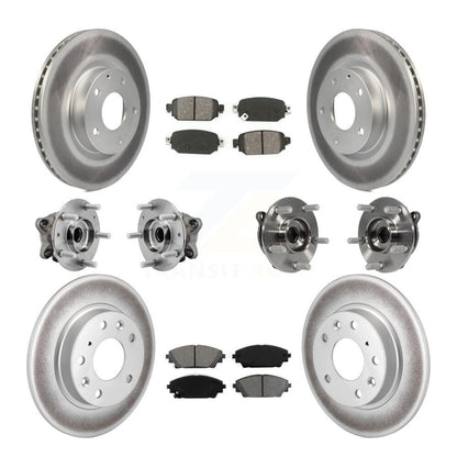 Kit de plaquettes de rotor de frein, roulement de moyeu avant et arrière (10 pièces) pour Mazda CX-3 AW 19-21