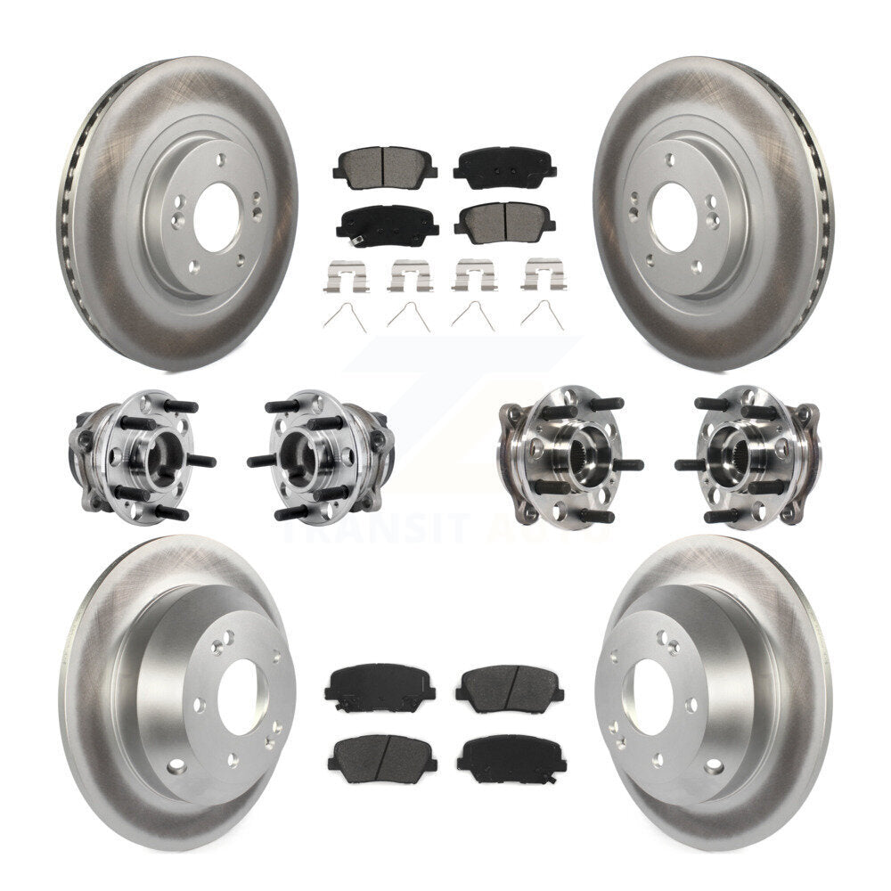 Kit de plaquettes de rotor de frein, roulement de moyeu avant et arrière (10 pièces) pour Kia Sorento FW 16-20