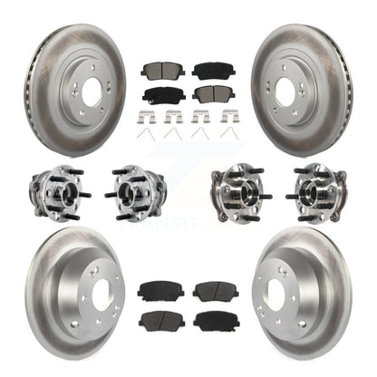Kit de plaquettes de rotor de frein, roulement de moyeu avant et arrière (10 pièces) pour Kia Sorento FW 16-20
