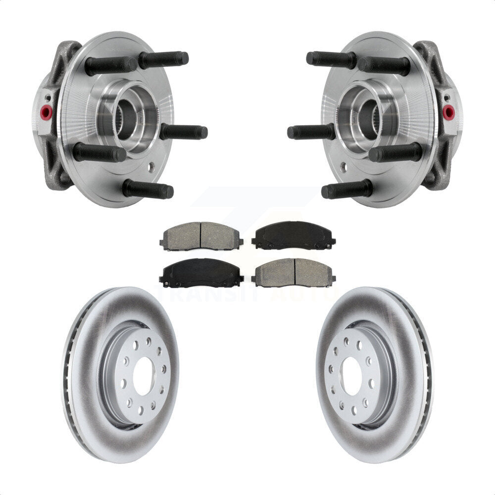 Kit de plaquettes de Rotor de frein, ensemble de roulements de moyeu avant pour Jeep Wrangler Gladiato
