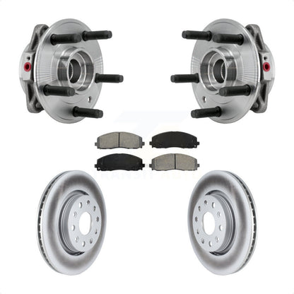 Kit de plaquettes de Rotor de frein, ensemble de roulements de moyeu avant pour Jeep Wrangler Gladiato