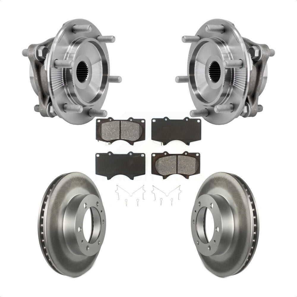 Kit de plaquettes de Rotor de frein, roulement de moyeu avant, pour Toyota Tacoma 4Runner FJ Cruise