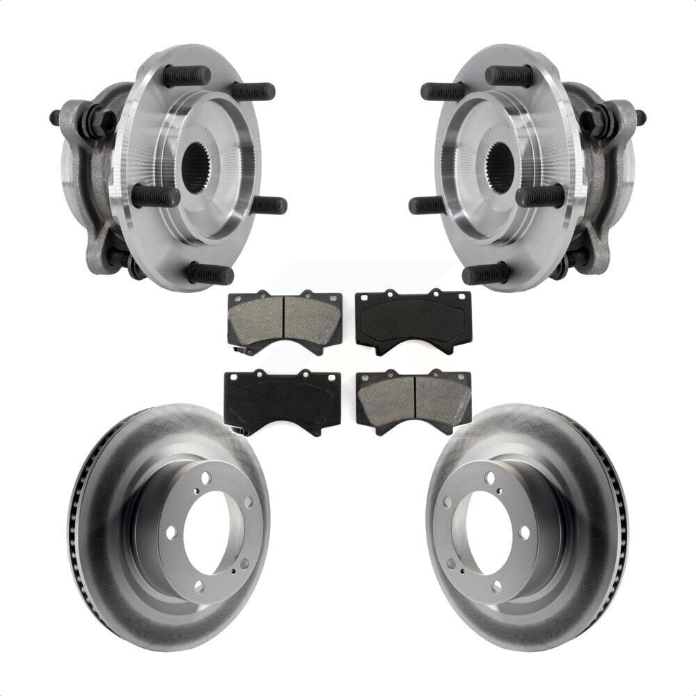Kit de plaquettes de Rotor de frein à disque enduit de roulement de moyeu avant pour Toyota Tundra Sequoia 4W