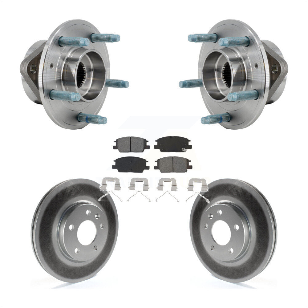 Kit de Rotor et de plaquettes de frein revêtus de roulement de moyeu avant, pour Chevrolet Equinox GMC Terrai