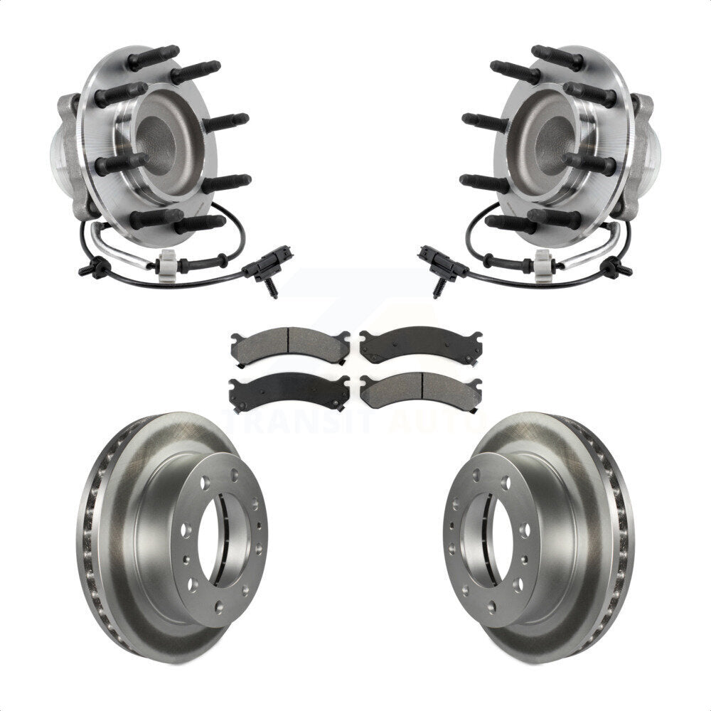 Kit de rotor de frein et de plaquettes avec roulement de moyeu avant pour Chevrolet Express 2018 250