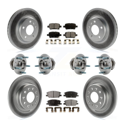 Kit de plaquettes de Rotor de frein, roulement de moyeu avant et arrière (10 pièces) pour Chevrolet Equinox GM