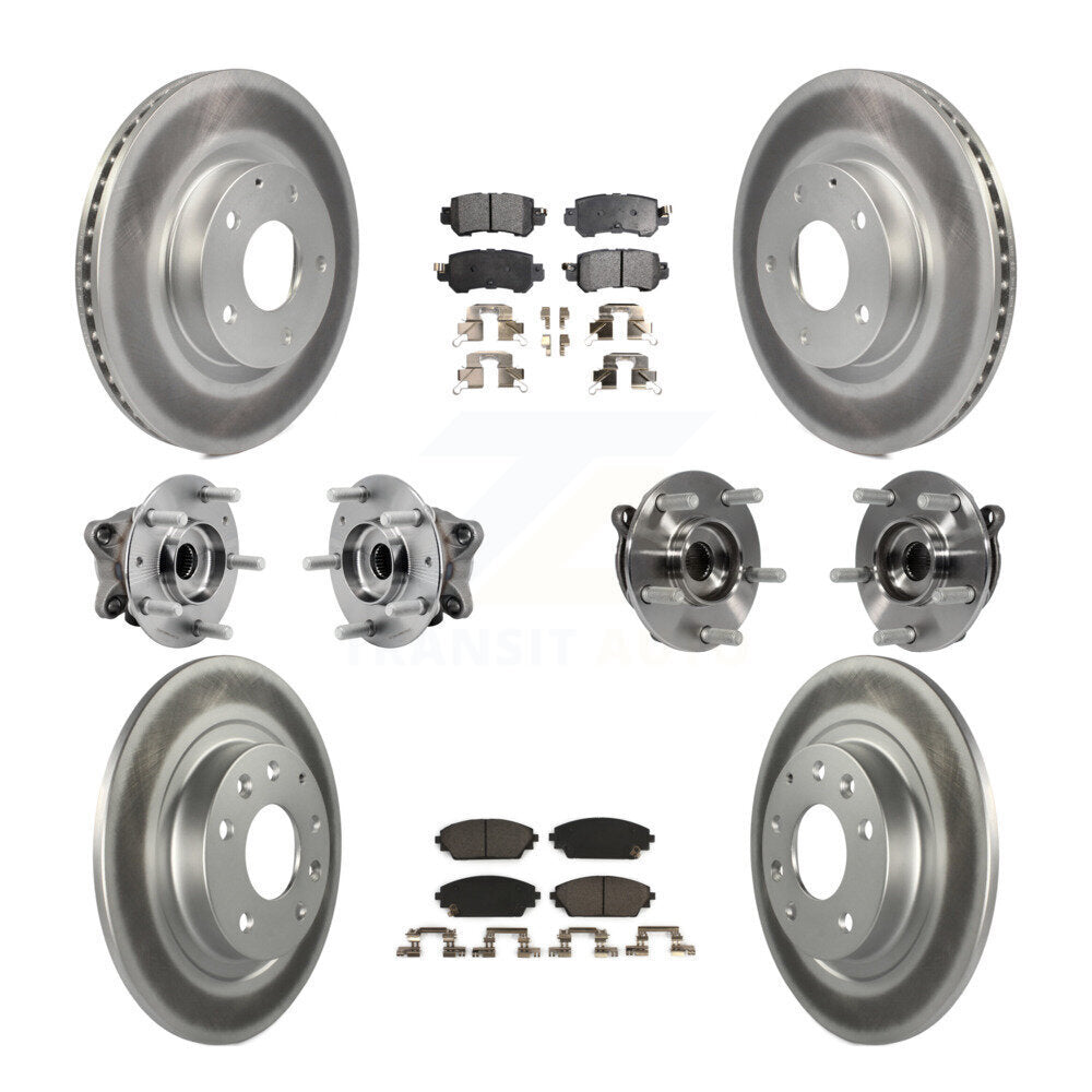 Kit de plaquettes de rotor de frein, roulement de moyeu avant et arrière (10 pièces) pour Mazda CX-3 AW 16-18