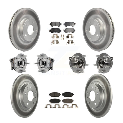 Kit de plaquettes de rotor de frein, roulement de moyeu avant et arrière (10 pièces) pour Mazda CX-3 AW 16-18