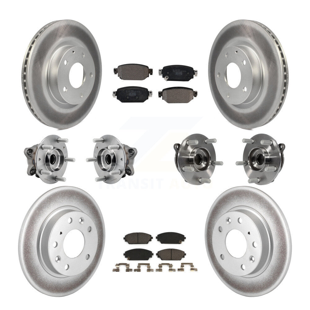 Kit de plaquettes de rotor de frein, roulement de moyeu avant et arrière (10 pièces) pour Mazda CX-3 AW 19-21