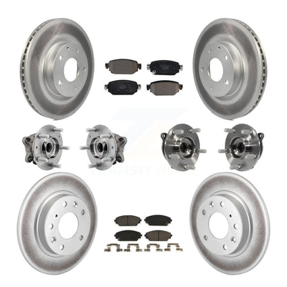 Kit de plaquettes de rotor de frein, roulement de moyeu avant et arrière (10 pièces) pour Mazda CX-3 AW 19-21