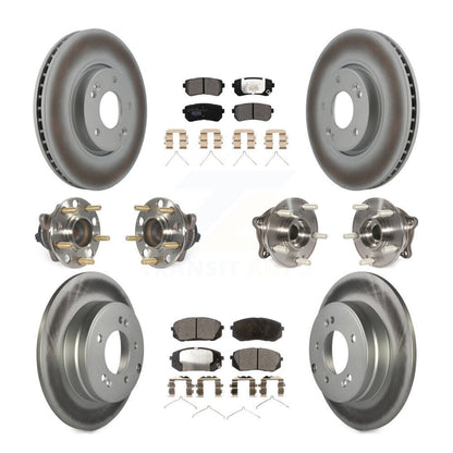 Kit de plaquettes de Rotor de frein à disque revêtu de roulement de moyeu avant et arrière (10 pièces) pour Hyundai Sonat