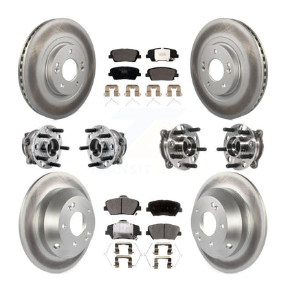 Kit de plaquettes de rotor de frein, roulement de moyeu avant et arrière (10 pièces) pour Kia Sorento FW 16-20