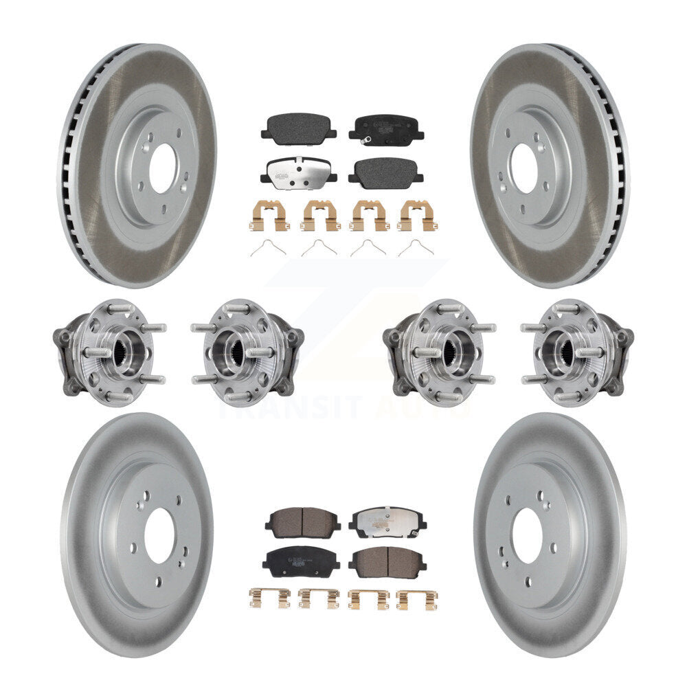 Kit de plaquettes de rotor de frein, roulement de moyeu avant et arrière (10 pièces) pour Hyundai Palisade Ki