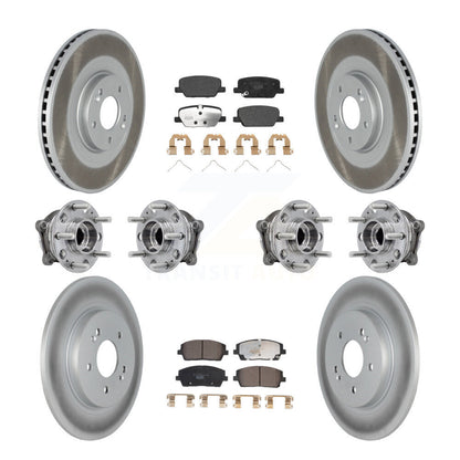 Kit de plaquettes de rotor de frein, roulement de moyeu avant et arrière (10 pièces) pour Hyundai Palisade Ki
