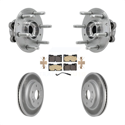 Kit de plaquettes de Rotor de frein enduit de roulement de moyeu avant, pour Chevrolet GMC Silverado 1500 X