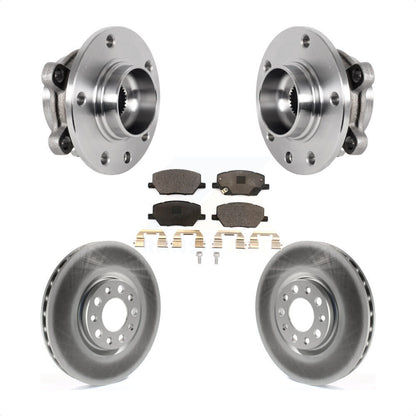 Kit de plaquettes de Rotor de frein enduit de roulement de moyeu avant, pour Jeep Compass Renegade Fiat 500