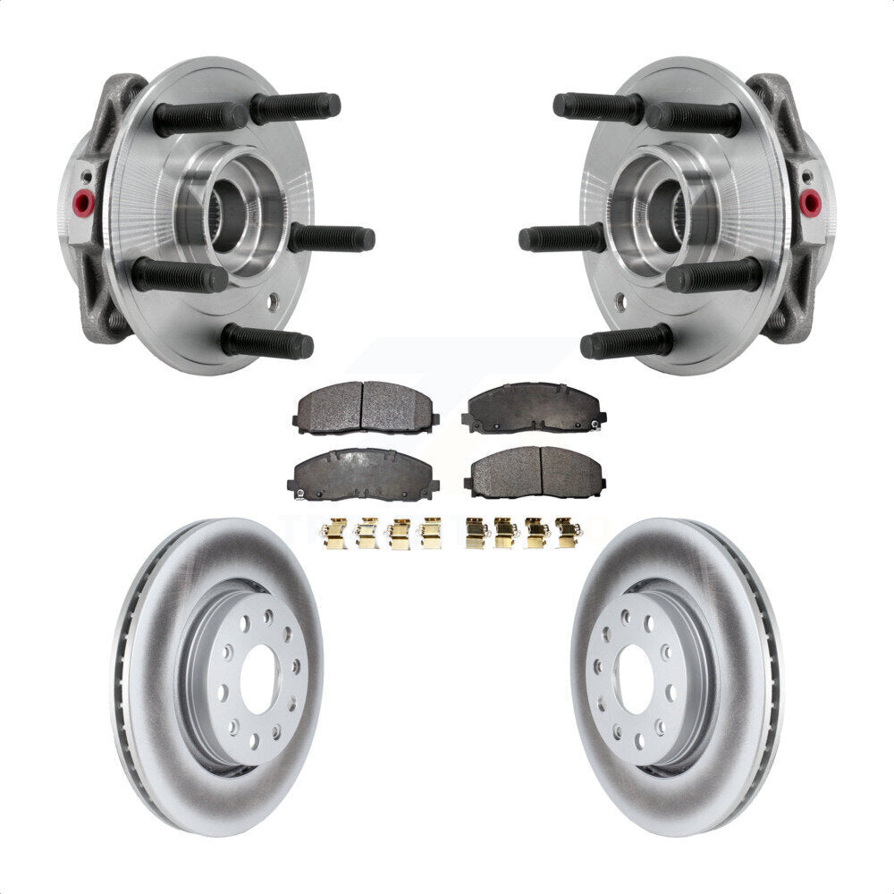 Kit de plaquettes de Rotor de frein, ensemble de roulements de moyeu avant pour Jeep Wrangler Gladiato