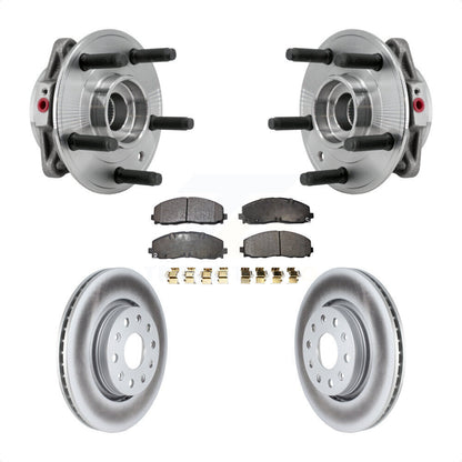 Kit de plaquettes de Rotor de frein, ensemble de roulements de moyeu avant pour Jeep Wrangler Gladiato
