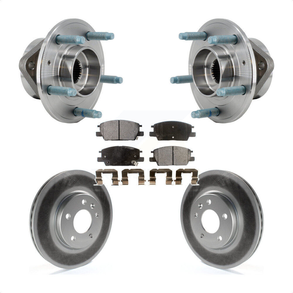 Kit de Rotor et de plaquettes de frein revêtus de roulement de moyeu avant, pour Chevrolet Equinox GMC Terrai