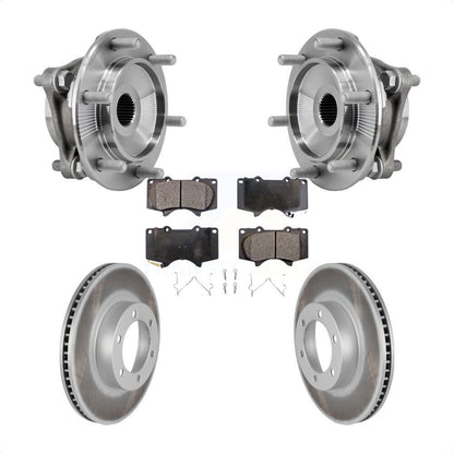 Kit de plaquettes de Rotor de frein à disque enduit de roulement de moyeu avant, pour Toyota 4Runner Lexus GX47