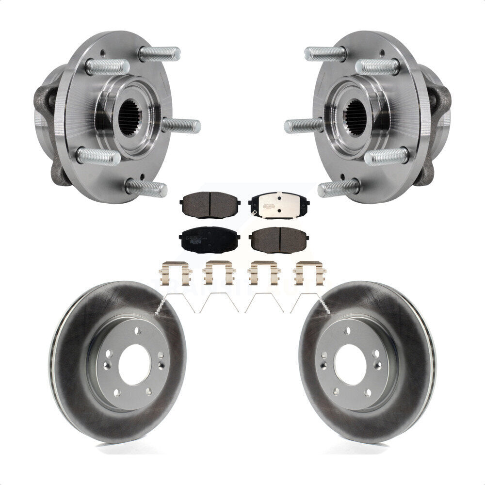 Kit de rotor et de plaquettes de frein revêtus de roulement de moyeu avant, pour Kia Soul, à aspiration naturelle