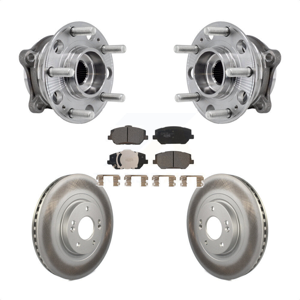Kit de plaquettes de Rotor de frein à disque revêtu de roulement de moyeu avant, pour Hyundai Santa F 2019 – 2020
