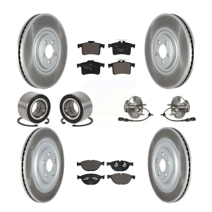 Kit de patins de rotor de frein, roulement de moyeu avant et arrière (10 pièces) pour Jaguar XF XJ XK