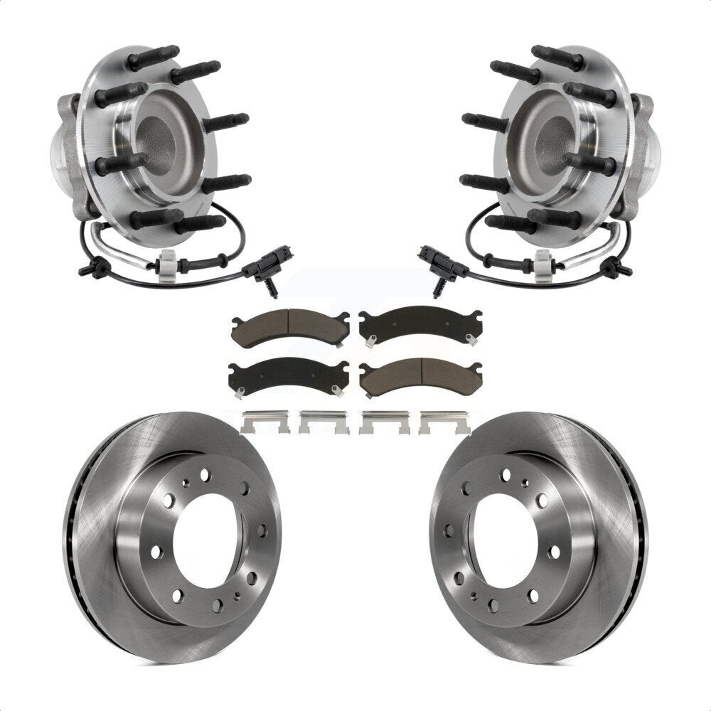 Ensemble de roulement de moyeu avant, Rotor de frein et Kit de plaquettes pour Chevrolet Express 2018 250