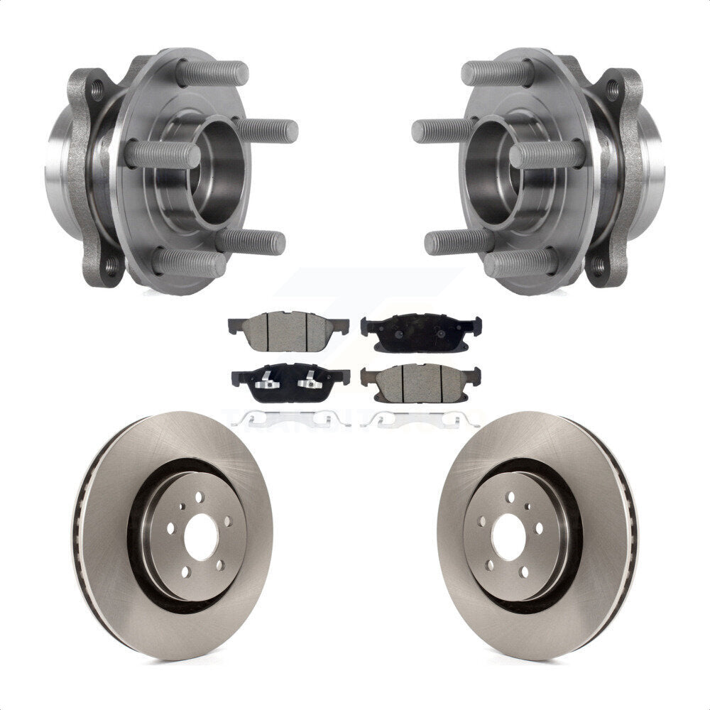 Kit de rotors et plaquettes de frein à disque, ensemble de roulements de moyeu avant pour Lincoln Nautilus