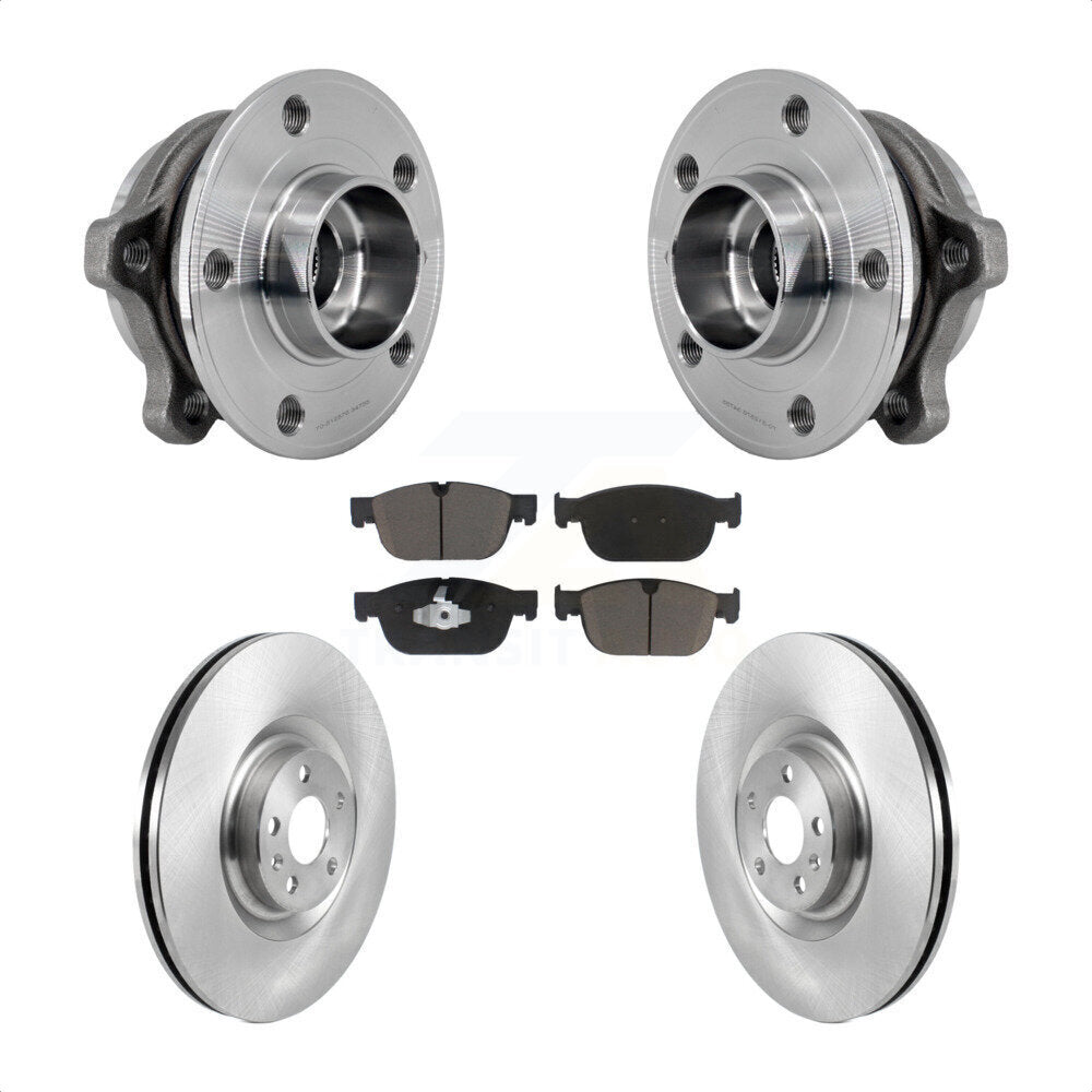 Kit de rotors de frein à disque et de plaquettes en céramique, ensemble de roulements de moyeu avant pour Volvo XC9