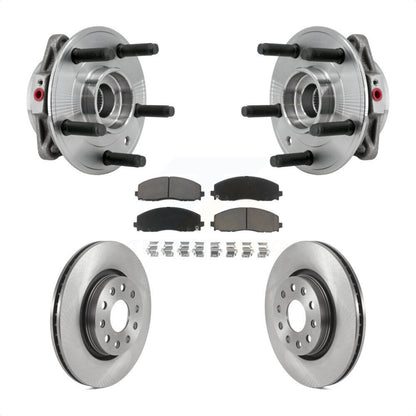 Kit de plaquettes de Rotor de frein à disque, ensemble de roulements de moyeu avant pour Jeep Wrangler Gladiato