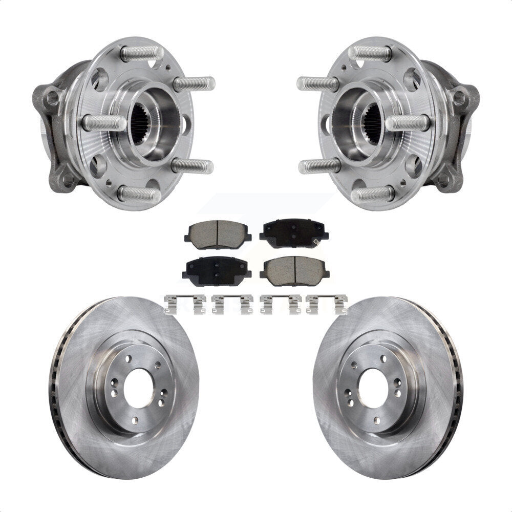 Kit de rotor de frein et de plaquettes d'assemblage de roulement de moyeu avant pour Hyundai Santa F 2019 – 2020